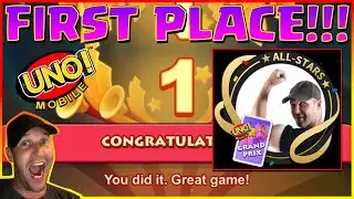 Uno! Mobile Grand Prix Tournament - Taking FIRST PLACE out of 80 Players