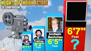 Heights of Famous Indian Actors (3D COMPARISON)