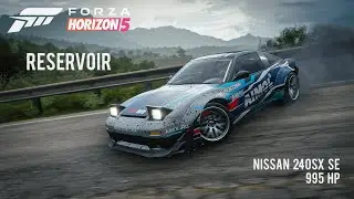 Forza Horizon 5 Reservoir Drift zone Nissan 240SX SE RWD 995 HP