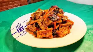 how to make stir fry tofu with vegetables/no meat