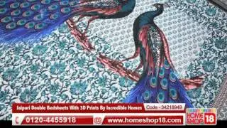 Homeshop18.com - Jaipuri Double Bedsheets With 3D Prints By Incredible Homes