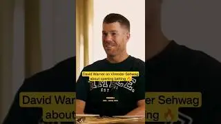 David Warner on Virender Sehwag about opening batting 🔥 #virendarsehwag #davidwarner