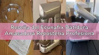 Rese&ntilde;a del Ecunafix Batidora Amasadora Reposteria Profesional 2000W 6.5L Robot de Cocina Amasador, B