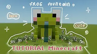 🐸 ◌ Cute thing to add to your minecraft - frog fountain !! ᯅ&zwnj; 💭 [MINECRAFT TUTORIAL]