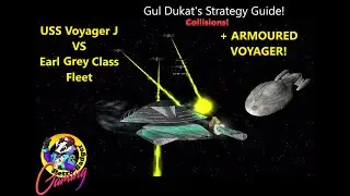 USS Voyager J VS Earl Grey Class Fleet & ARMOURED VOYAGER | Star Trek Ship Battles | Bridge Commande