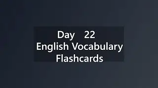 English Vocabulary Review | Daily Word Practice