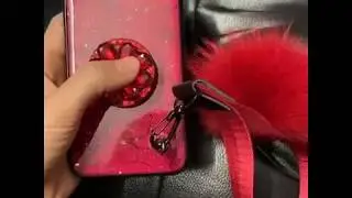 LUXURY HUSA ORIENTAL CU POM POM SI POPSOCKET IPHONE  X/XS/XSMAX