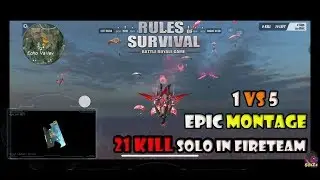 ROS : 1 Vs 5 Epic Montage + 21 Kill Solo in fireteam | Ep.34