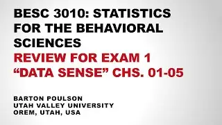 BESC 3010: Review for Exam 1