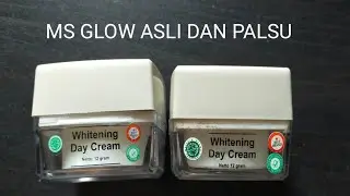 Perbedaan ms glow krim siang asli dan palsu