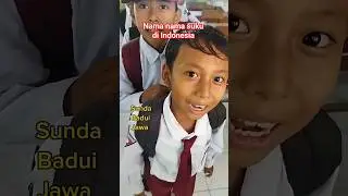 Nama nama suku di Indonesia #pkn #shorts
