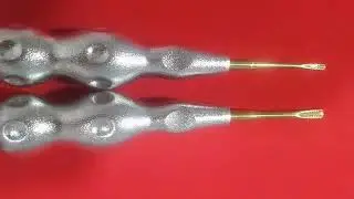 Root Elevators Gold Titanium Plasma Coated Colour Points Short Blasting Elevator Handle