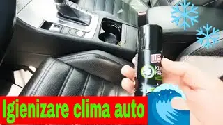 Igienizare clima auto. Spray igienizare aer condiționat