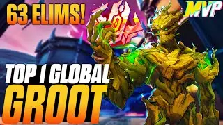 TOP 1 GLOBAL GROOT (CeeDubTee) 63 ELIMS &mdash; Marvel Rivals Pro Gameplay