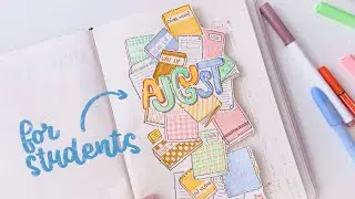 Bullet Journal Tháng 8 Cho Học Sinh // Happy Hidari