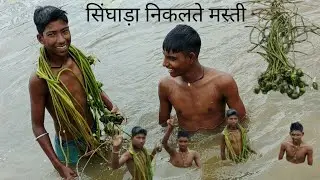 सिंघाड़ा।। निकलते।।हुए।।मस्ती #long #vlog #trending #popler #video 