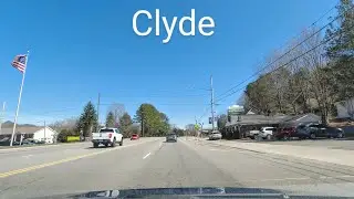 Clyde, NC, USA | Driving Tour Downtown | 4K