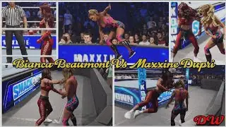WWE 2K24 Bianca Beaumont Vs Maxxine Dupri - Pro-celebrity Wrestling 