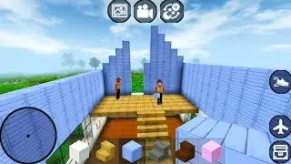 Mini Block Craft 3D Part #3 - Building A Roof For My House - Android Gameplay