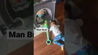 Man Bun!! #toddler #sahm