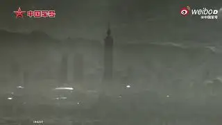 Taipei 101, taken by PLA drones during 1st day of military drills in Taiwan Strait 
