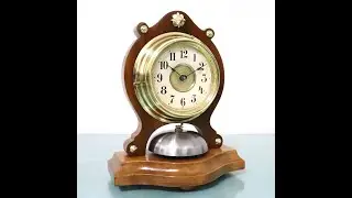 photoshoot JUNGHANS Alarm Mantel MUSEUM QUALITY! Clock Xxl Antique 1910s