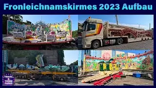 Sterkrader Fronleichnamskirmes 2023🎡🎠 Aufbau Teil 1 🎢 Schneller Rundgang