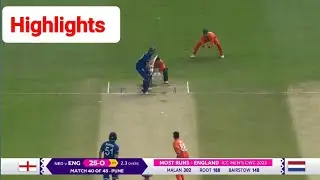 England vs Netherlands highlights today | Eng vs Net highlights today | World Cup 2023 |