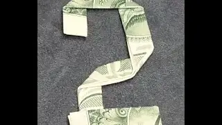 Origami Number 2 dollar bill
