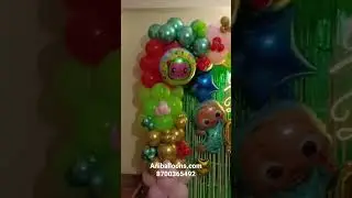2nd Birthday Decoration | Garland Decor for Kid's Birthday Ideas at home #decoration #shorts