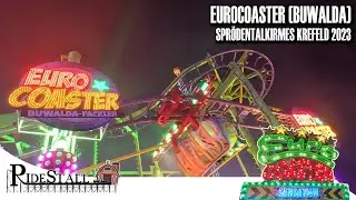 EuroCoaster (Buwalda) - die Achterbahn auf der Spr&ouml;dentalkirmes im Fr&uuml;hjahr 2023 | POV Onride