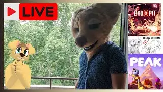 playing ball x pit & peak! - fursuit & furry vtuber!