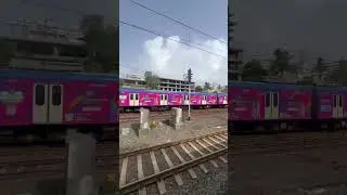 AC Local Of Mumbai Indian Railway 🇮🇳 || #railway #aclocal #vandebharat #viral