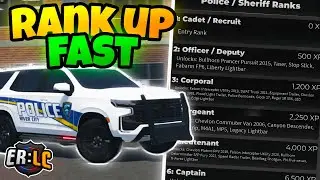 FASTEST WAYS To RANK UP On The POLICE TEAM In ERLC
