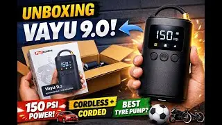 Unboxing Portronics Vayu 9.0 | Portable Tyre Inflator Unboxing & First Look (2025)