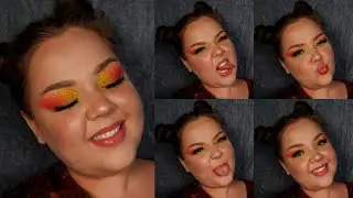 QUICK & EASY NEON DOTTY MAKEUP ft. ABH NORVINA COLLECTION CAKE LINERS
