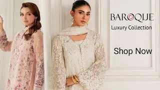 Baroque Luxury Formal Collection 2025 | Baroque Unstitched Festive Collection| Ramsha Luxury Chiffon