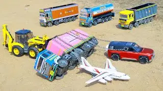 Volvo Dumper Ashok Leyland BharatBenz Truck Accident River Pulling Airplane JCB Tata Sierra ? CS Toy