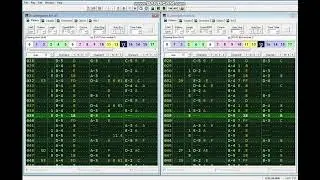 Opening doors by KUVO / Double YM, 6 channel song. Tracker window capture.
