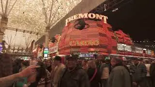 FIRST SATURDAY OF THE 2026 YEAR ON FREMONT STREET EXPERIENCE IN LAS VEGAS,NV