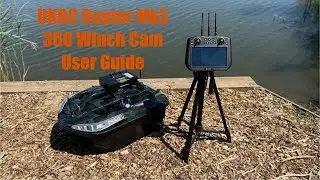 UKBC Raptor MK3 Bait Boat 360 Degree Rotating Winch Camera Guide