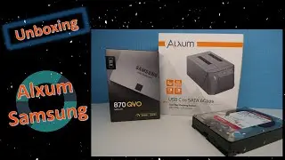 Alxum Dual Bay Docking Station / Clone Function & Samsung 870 QVO 8TB SSD | Unboxing
