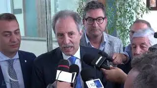 Intervista al governatore Bardi dopo incontro con Total