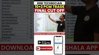 RRB Technician 10+2 PCM Trade Cutoff 2024