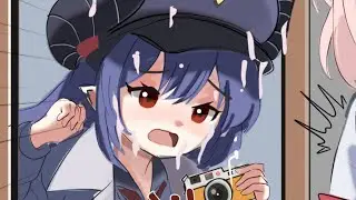 White stuff on Chiaki's face - Blue Archive