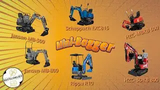 HZC VS JANSEN VS SCHEPPACH VS ZIPPER VS RIPPA - WER MACHT DAS RENNEN??? DER Mini Bagger VERGLEICH