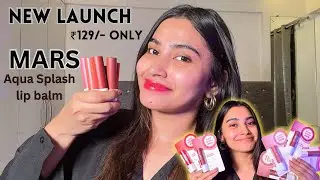 Mars Aqua Splash Tinted Lipbalm All Shades with Swatches / Review | Gowrijadhav.