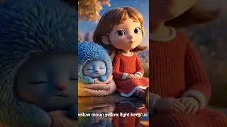 💛 The Yellow Moon Lullaby 💛 Calming Winter Bedtime Song #toddlers #animation