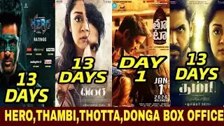 HERO | THAMBI | DONGA | THOTTA | BOX OFFICE COLLECTION | Dhanush Karthi Sivakarthikeyan |#Tamilicon