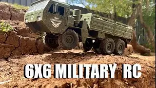 Military 6X6 JJRC RC Truck! Hill climb Test! 🚙🔥